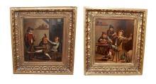 Pair Dutch Copper Paintings