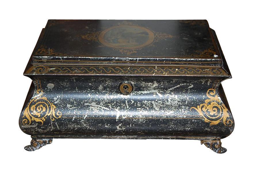 Charming Antique Tole Box