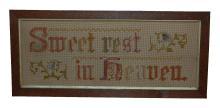Victorian Framed Needlepoint
