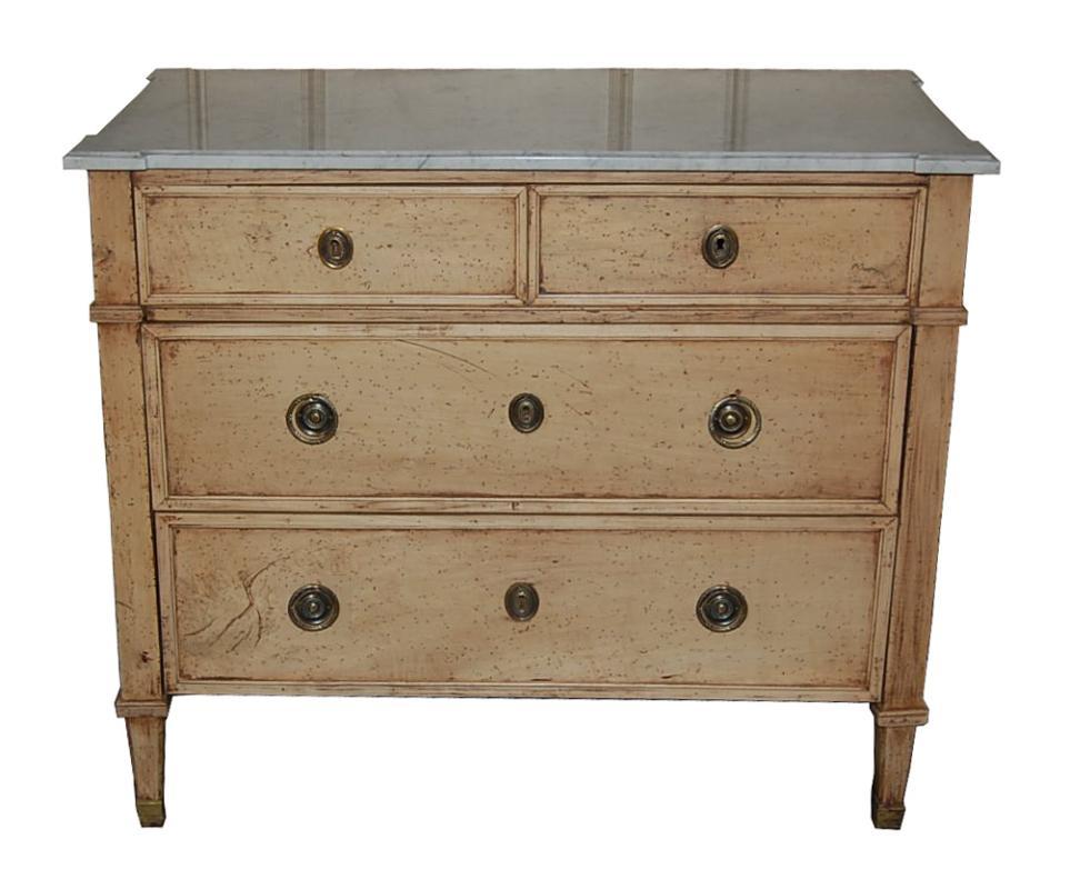 18th Century Bleached Neo-Classical Commode