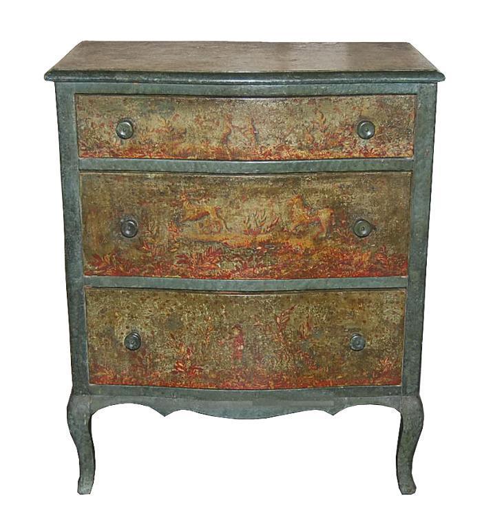 Petite Continental Painted Chest