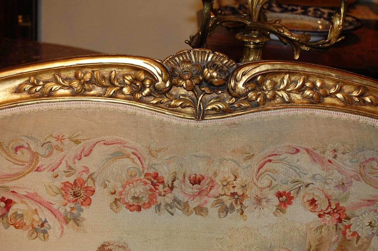 Exceptional Louis XV Aubusson Settee