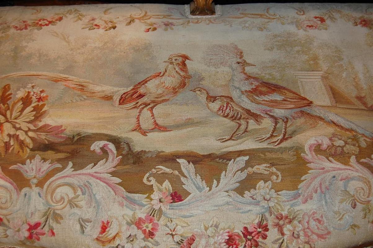 Exceptional Louis XV Aubusson Settee