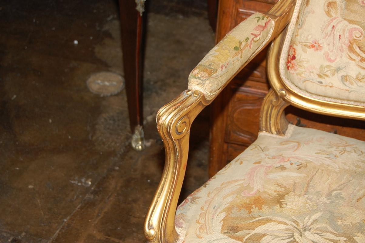 Exceptional Louis XV Aubusson Settee