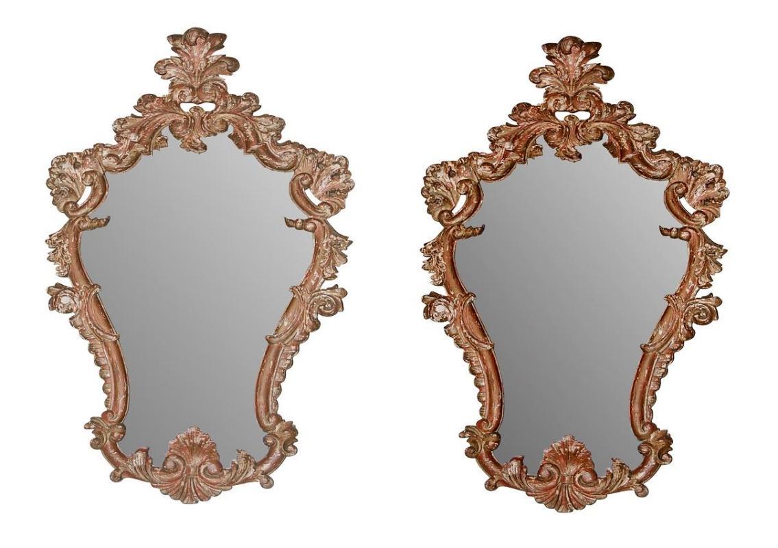 19th Century Italian Carved Mirrors