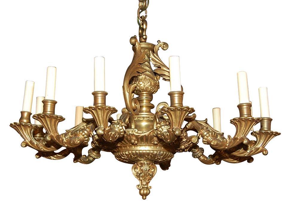 Bronze Louis XV Chandelier