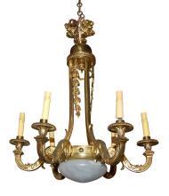 French Bronze Chandelier