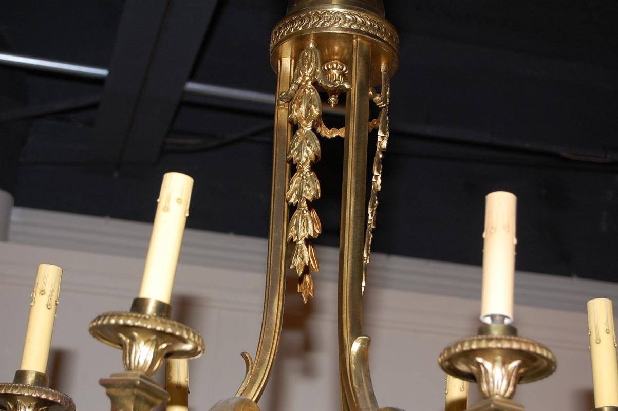French Bronze Chandelier