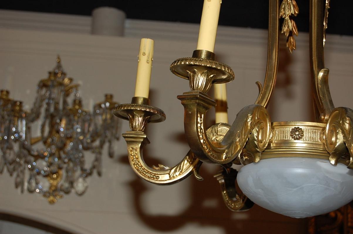 French Bronze Chandelier