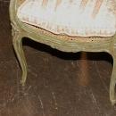 Pair French Caned & Painted Chairs