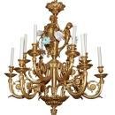 Italian Gilt Bronze Chandelier