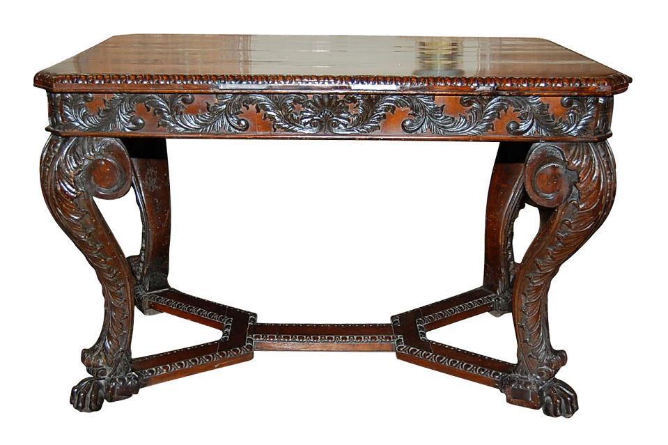Mahogany Continental Center Table