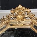 French Giltwood Cushion Mirror