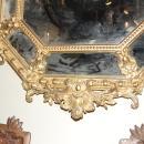French Giltwood Cushion Mirror
