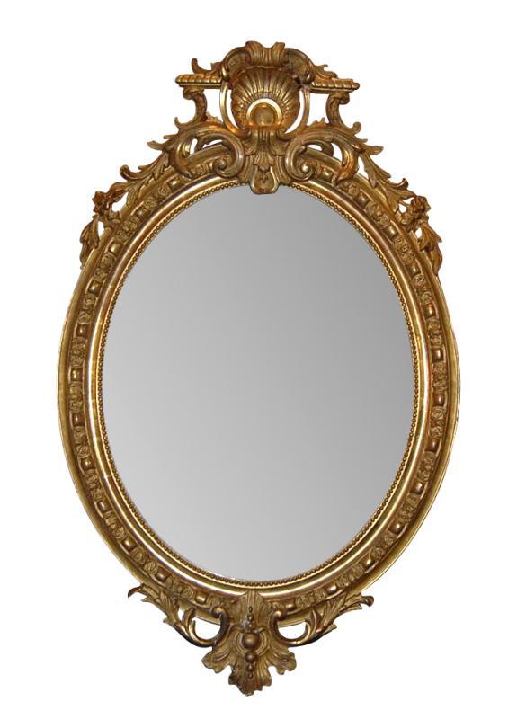 Louis XV Oval Mirror