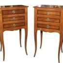 Pair French Walnut Side Tables