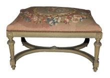 French Louis XVI Needlepoint Bench