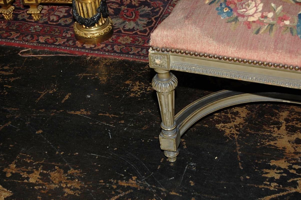 French Louis XVI Needlepoint Bench