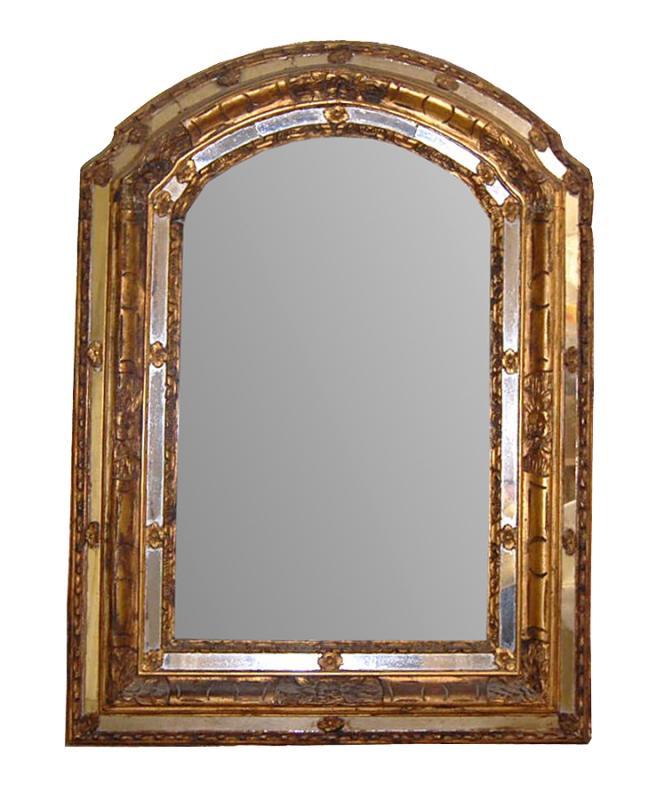 Heavy Antique Giltwood Mirror