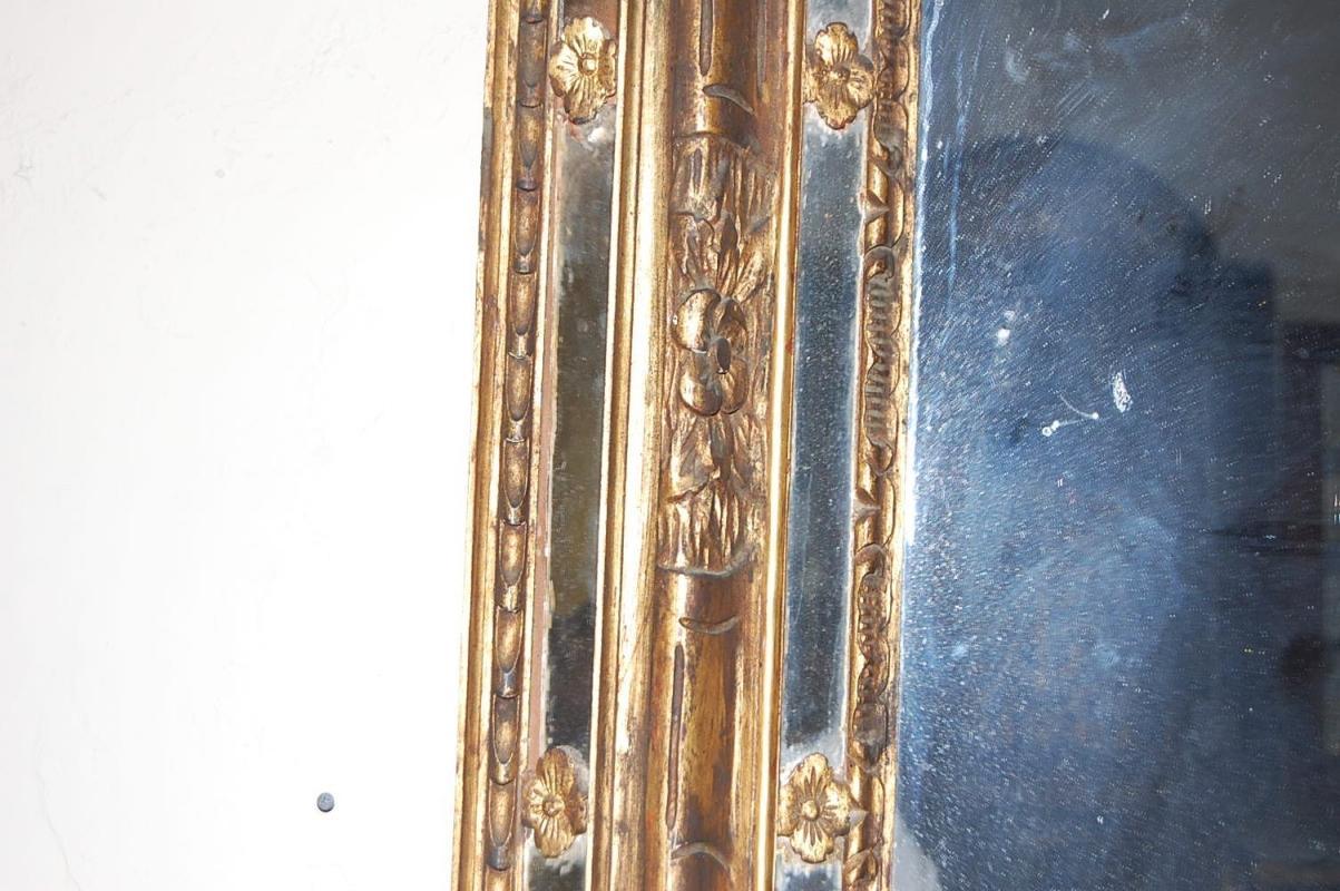 Heavy Antique Giltwood Mirror