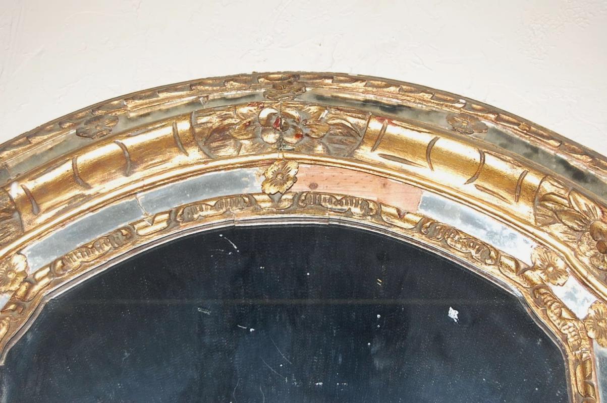 Heavy Antique Giltwood Mirror