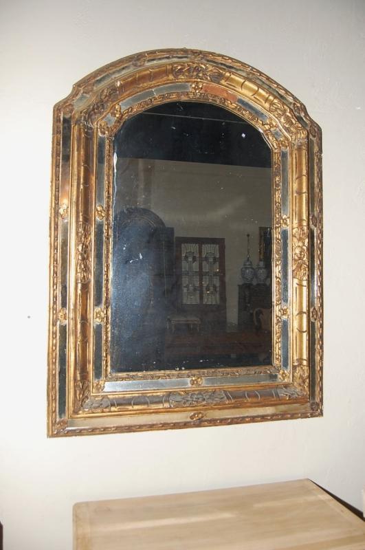Heavy Antique Giltwood Mirror
