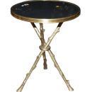 Petite Bronze & Granite Side Table