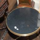 Petite Bronze & Granite Side Table