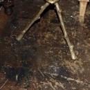 Petite Bronze & Granite Side Table