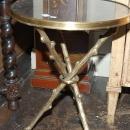 Petite Bronze & Granite Side Table