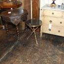 Petite Bronze & Granite Side Table