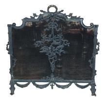 Painted Bronze Fire Screen