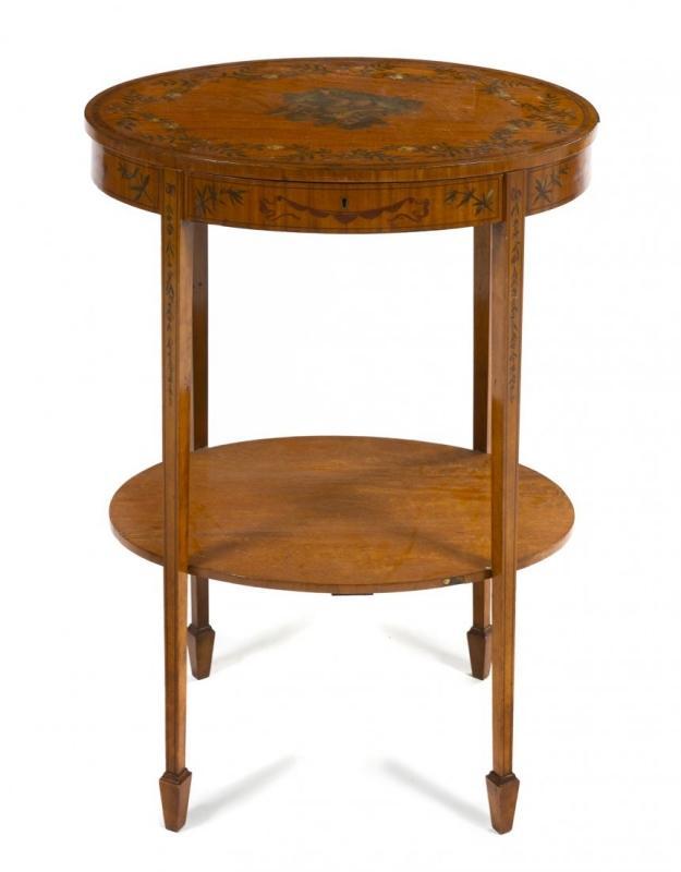 Edwardian Satinwood Occasional Table