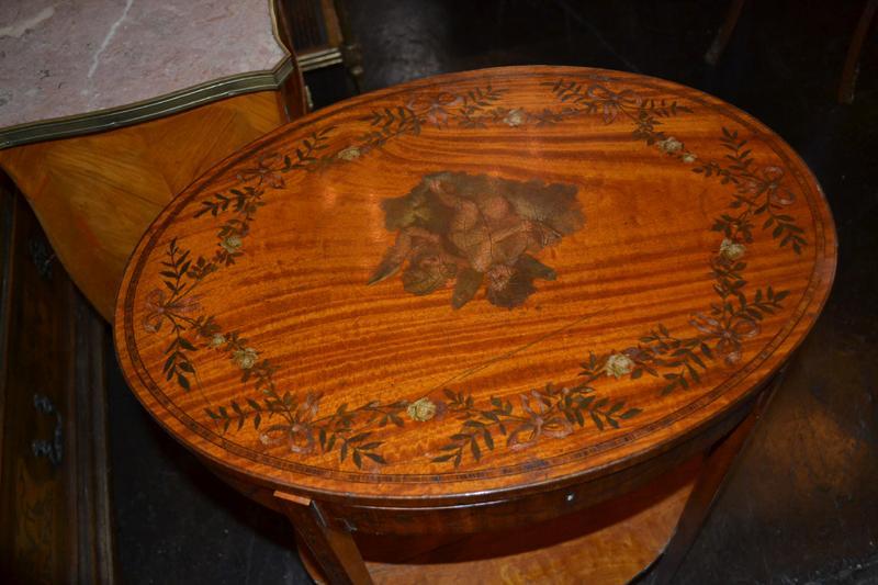 Edwardian Satinwood Occasional Table