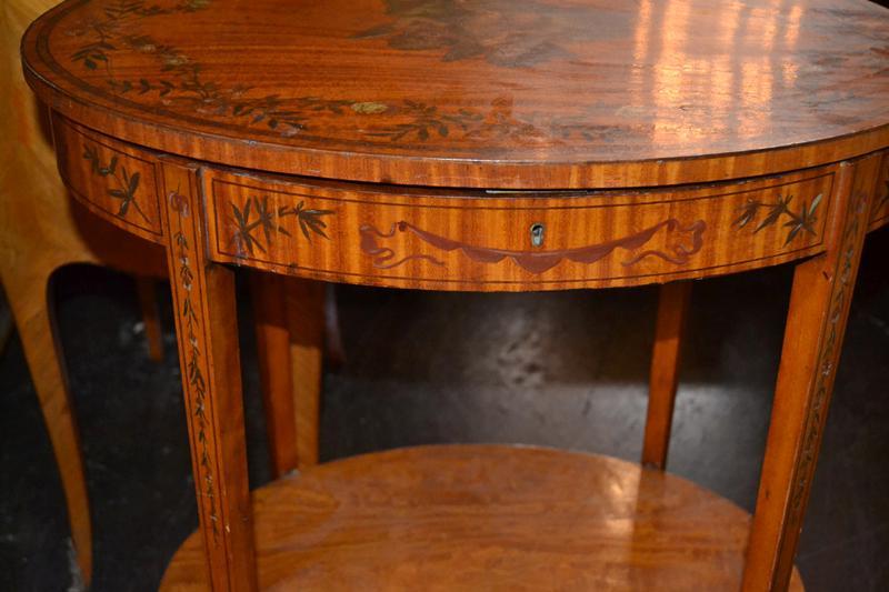 Edwardian Satinwood Occasional Table
