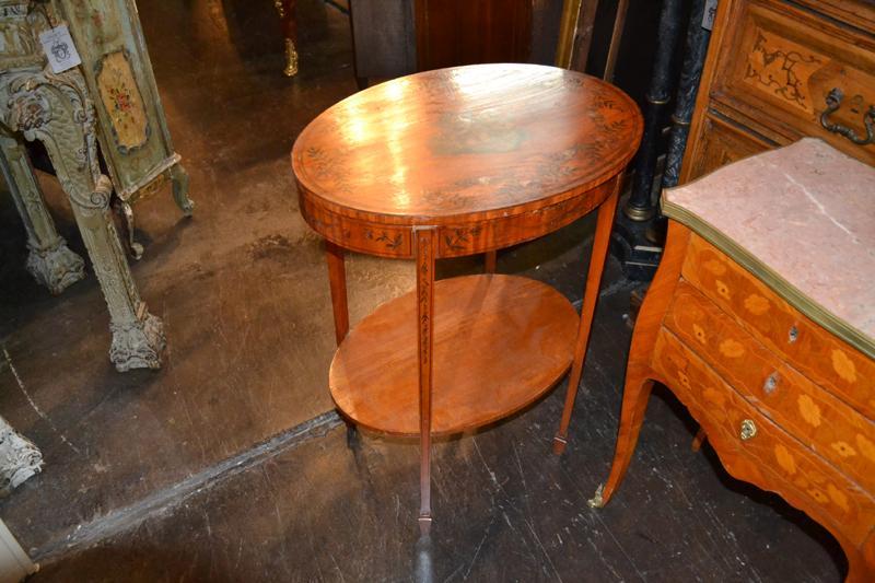 Edwardian Satinwood Occasional Table