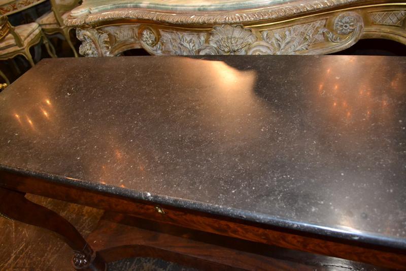 19th Century French Empire Mahogany Console