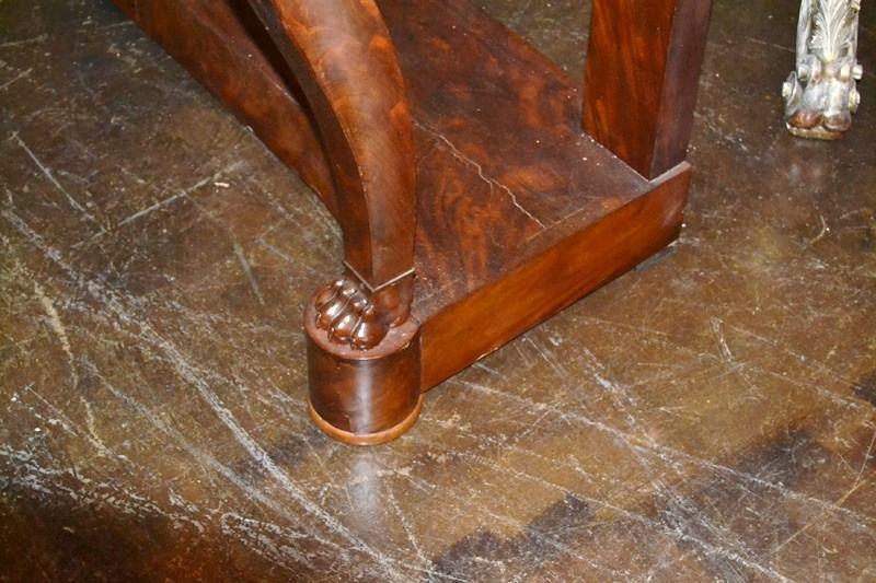 19th Century French Empire Mahogany Console