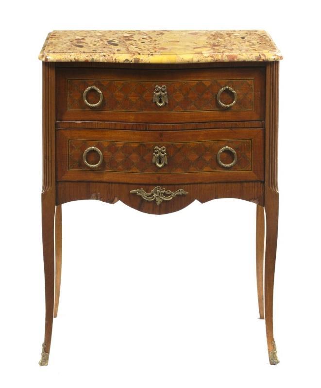 Louis XV Parquetry Commode