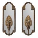 Pair Antique Italian Mirrored Sconces