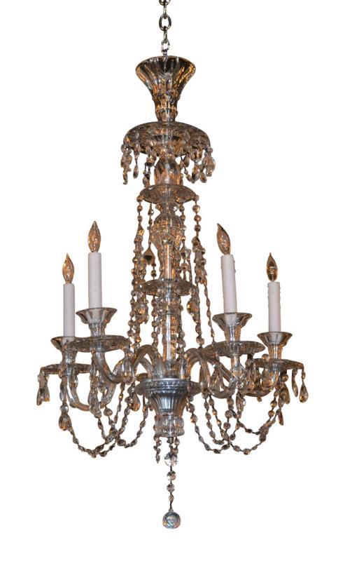 19th Century Swiss Crystal Chandelier