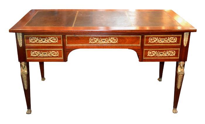 French Empire Mahogany Desk