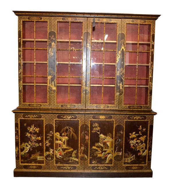 19th Century English Chinoiserie Breakfront