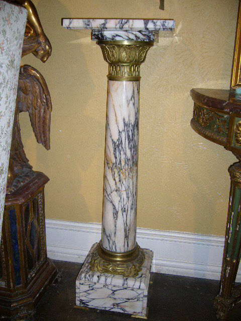 French Marble Pedestal