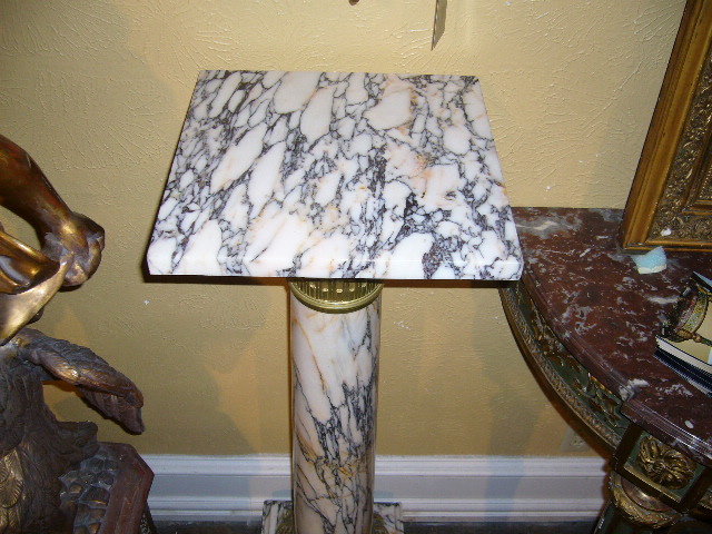 French Marble Pedestal