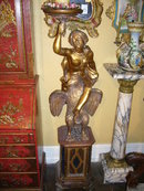 Italain Carved Torchieres