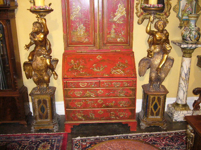 Italain Carved Torchieres