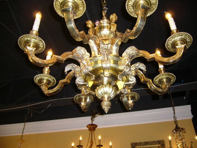 French Bronze Chandelier