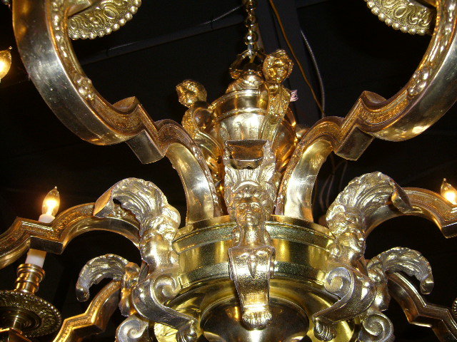 French Bronze Chandelier