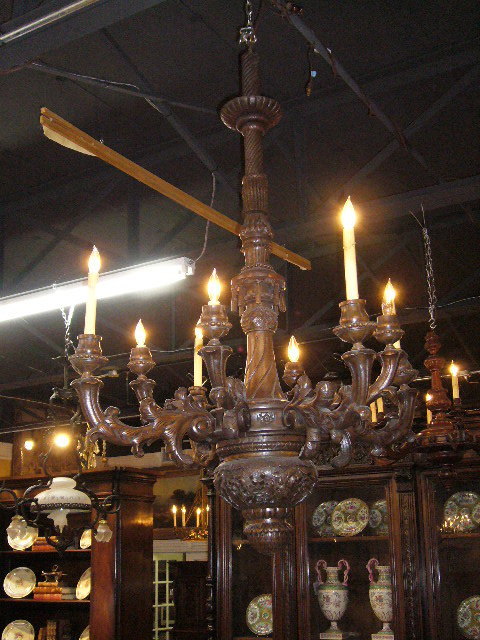French Carved Chandelier